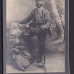 Original Fotoplatte Porträt Soldat Uniform Russland Rückkehrer 1916 Foto Cabinet