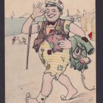 Ansichtskarte Scherzkarte Humor Der Strandcavalier 30.07.1912 Deutsches Reich