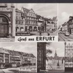 Ansichtskarte Erfurt Thüringen Haus Zur hohen Lilie Fischmarkt Leninstrasse