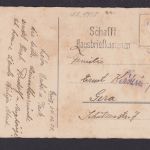 Weihnachten Ansichtskarte Künstlerkarte Weihnachtsgruß n. Gera Thüringen