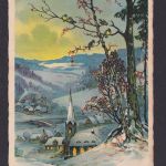 Weihnachten Ansichtskarte Künstlerkarte Weihnachtsgruß n. Gera Thüringen