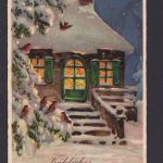 Weihnachten Ansichtskarte Künstlerkarte Weihnachtsgruß n. Gera Thüringen