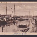 Ansichtskarte Begense Dänemark Havn Hafen Schiffe n. Gauensieck Dochtersen