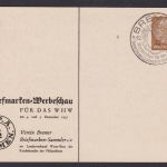 Deutsches Reich Privatganzsache Philatelie Briefmarken Werbeschau für das WHW