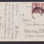 Ansichtskarte Bahnpost Künstlerkarte Litho Darmstadt Hessen Rheinstrasse