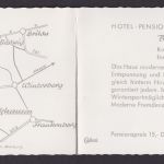 Ansichtskarte Klappkarte Berleburg Mekhausen NRW Gastronomie Hotel Pension