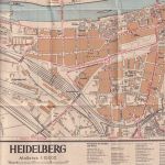 Faltplan Stadtplan Heidelberg Baden Württemberg Landkarte