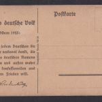 Ansichtskarte Porträt Paul von Hindenburg m. Hund Spruch an das Deutsche Volk