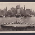 Ansichtskarte Schiff MS Gripsholm Swedih American Line Gothenburg-New York