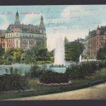 Ansichtskarte Köln NRW Deutscher Ring Brunnen Feldpost n. Häver