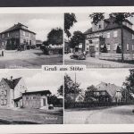 Ansichtskarte Stötze Niedersachsen Gastronomie Gasthof zum Bahnhof Dorfstrasse