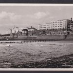 Ansichtskarte Borkum Niedersachsen Nordseebad Meer Strand Promenade n. Krempe