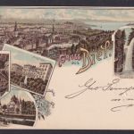 Ansichtskarte Biel Bienne Schweiz Maggtingen Nidau Taubenloch Künstler Litho n.