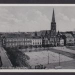 Ansichtskarte Saarlautern Saarland Adolf Hitler Platz Kirche Verlag Emil