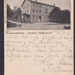 Vorläufer Ansichtskarte Pfaffendorf Sachsen Gastronomie Gasthof Pfaffendorf nach