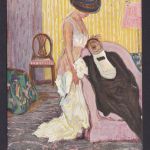 Ansichtskarte Erotik Künstlerkarte ab Dresden Sachsen n. Gablonz a. d.Neiße