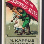 Künstler Ansichtskarte Reklame Werbung Kappus Seife Offenbach am Main Hessen