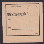 Bahnpost Vorbindezettel Bahnpost Berlin n. Hamburg Zug 16 n. Lübtheen