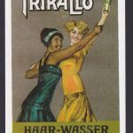 Künstler Ansichtskarte Reklame Werbung Trikallo Haar Wasser J.G. Mouson & co.
