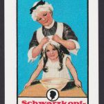Künstler Ansichtskarte Reklame Werbung Schwarzkopf Shampoon Hamburg Aus der