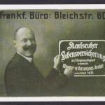 Künstler Ansichtskarte Reklame Werbung Karlsruher Lebensversicherung Allgemeine