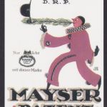 Künstler Ansichtskarte Reklame Werbung Mayser Patent Der leichteste Hut der Welt