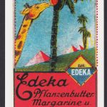 Künstler Ansichtskarte Reklame Werbung Edeka Pflanzenbutter Margarine Cocosfett