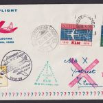Flugpost Air Mail KLM Amsterdam Niederlande Istanbul Türkei Lockhhed Electra