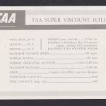 Flugpost Air Mail tolle und selt. Flugkarte TAA Super Viscount Jetliner