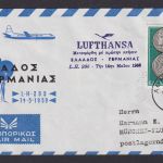 Flugpost Air Mail Brief Lufthansa LH 295 Aohnai Griechenland München attraktiver