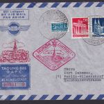 Flugpost Air Mail Brief Bizone Bauten Tagung des D.A.P.C. SST Bergneustadt nach