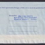 Flugpost Brief Air Mail Bund Aerogramm MIF Heuss TWA Stuttgart Los Angeles