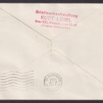 Flugpost Brief Air Mail Österreich selt Privatganzsache 1. Düsenflug Wien Naher