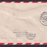 Flugpost Brief Air Mail Lufthansa Erstflug via Hamburg DDR Montevideo Uruguay