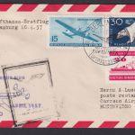 Flugpost Brief Air Mail Lufthansa Erstflug via Hamburg DDR Montevideo Uruguay