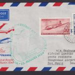 Flugpost Brief Air Mail Lufthansa Eröffnungsflug inter. DDR Zuleitung Sao Paulo