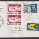 Flugpost Brief Air Mail Lufthansa Porto Alegre Brasilien Hamburg Flughafen
