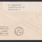 Flugpost Brief Air Mail SAS Erstflug Scandinavia Los Angles USA Kopenhagen