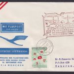 Flugpost Brief Air Mail Lufthansa Aunahme Flugverkehr Naher Osten Kleinwalsertal