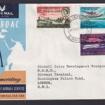 Flugpost Brief Air Mail B.O.A.C. Rhodesien & Nyassaland Simbabwe Afrika nach