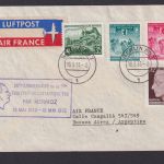 Flugpost Brief Air Mail Air France Frankreich inter. DDR Zuleitung Buenos Aires