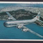 Flugpost Brief Air Mail gute Flugkarte + inter. DDR Frankatur Marxblock 1 Direkt