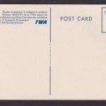 Flugpost Air Mail tolle selt. Flugkarte TWA Trans World Airlines Martin Skyliner