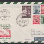 Ballon Flugpost Brief Air Mail Österreich Privatganzsache 4 WST Trachten Wien