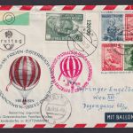 Flugpost Brief Air Mail Österreich Privatganzsache 4 WST+ Bogenecke Eckrand 1022