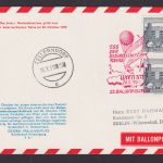 Flugpost Brief Air Mail Ballonpostflug Österreich auf guter Anlasskarte Tag der