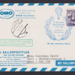 Flugpost Brief Air Mail OMO Ballon 25. Ballonpost LUPOSTA Werbeflug Tag der