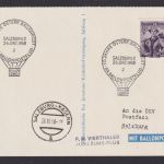 Flugpost Brief Air Mail 10 Jahre Ballonpost Österreich auf toller Ansichtskarte