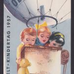 Flugpost Brief Air Mail tolle Sonderkarte vom Welt Kindertag 18. Ballon Postflug