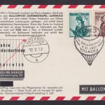 Flugpost Brief Air Mail tolle Sonderkarte vom Welt Kindertag 18. Ballon Postflug